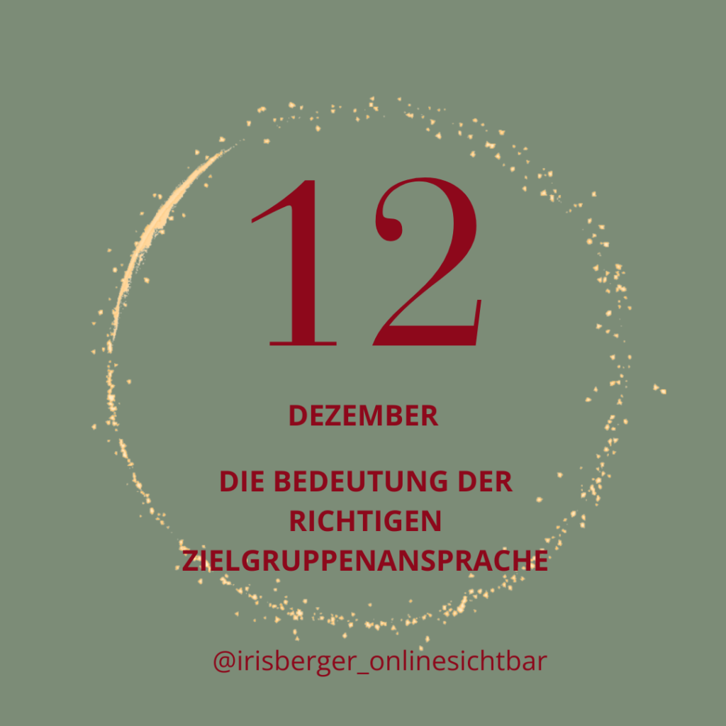 Adventskalender 12 - Kennst du deine Zielgruppe wirklich?