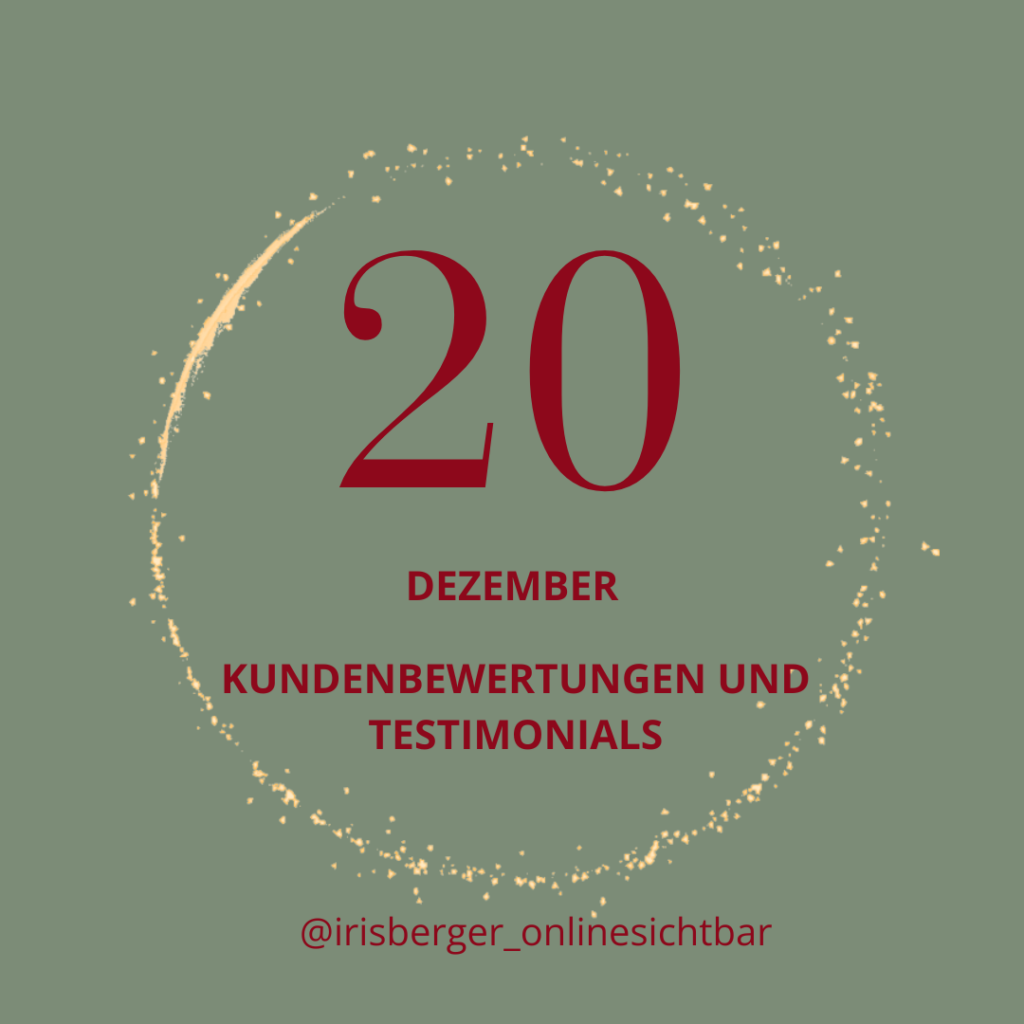 Adventskalender 20 - Warum Kundenfeedback so wertvoll ist