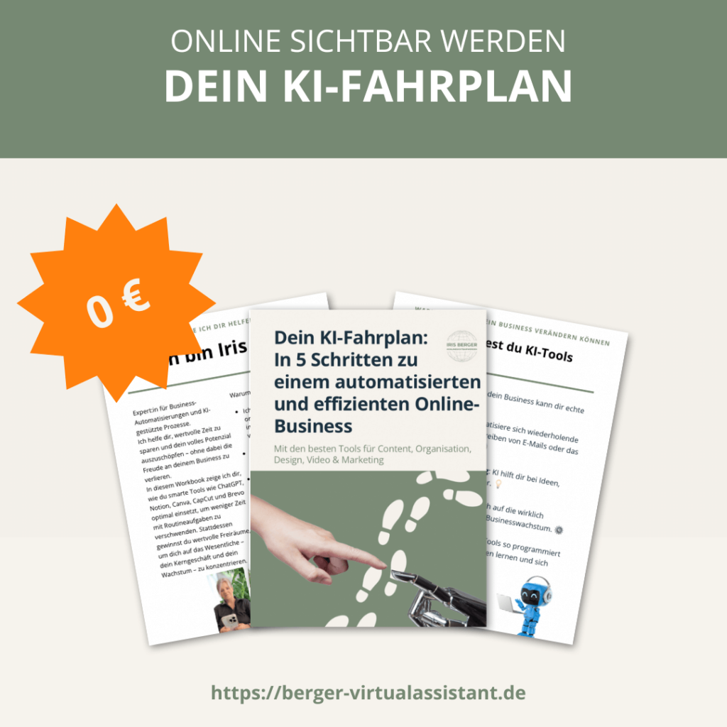 Freebie für 0 €: Dein KI-Fahrplan - In 5 Schritten zu deinem automatisierten und effizienten Online-Business